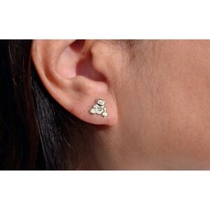 Women's 14k Solid Gold Earrings Teddy Bear